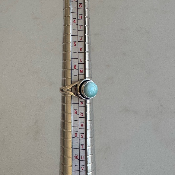 NWOT Sundance Pale Sky Ring, Larimar, Sterling Silver - Picture 7 of 7